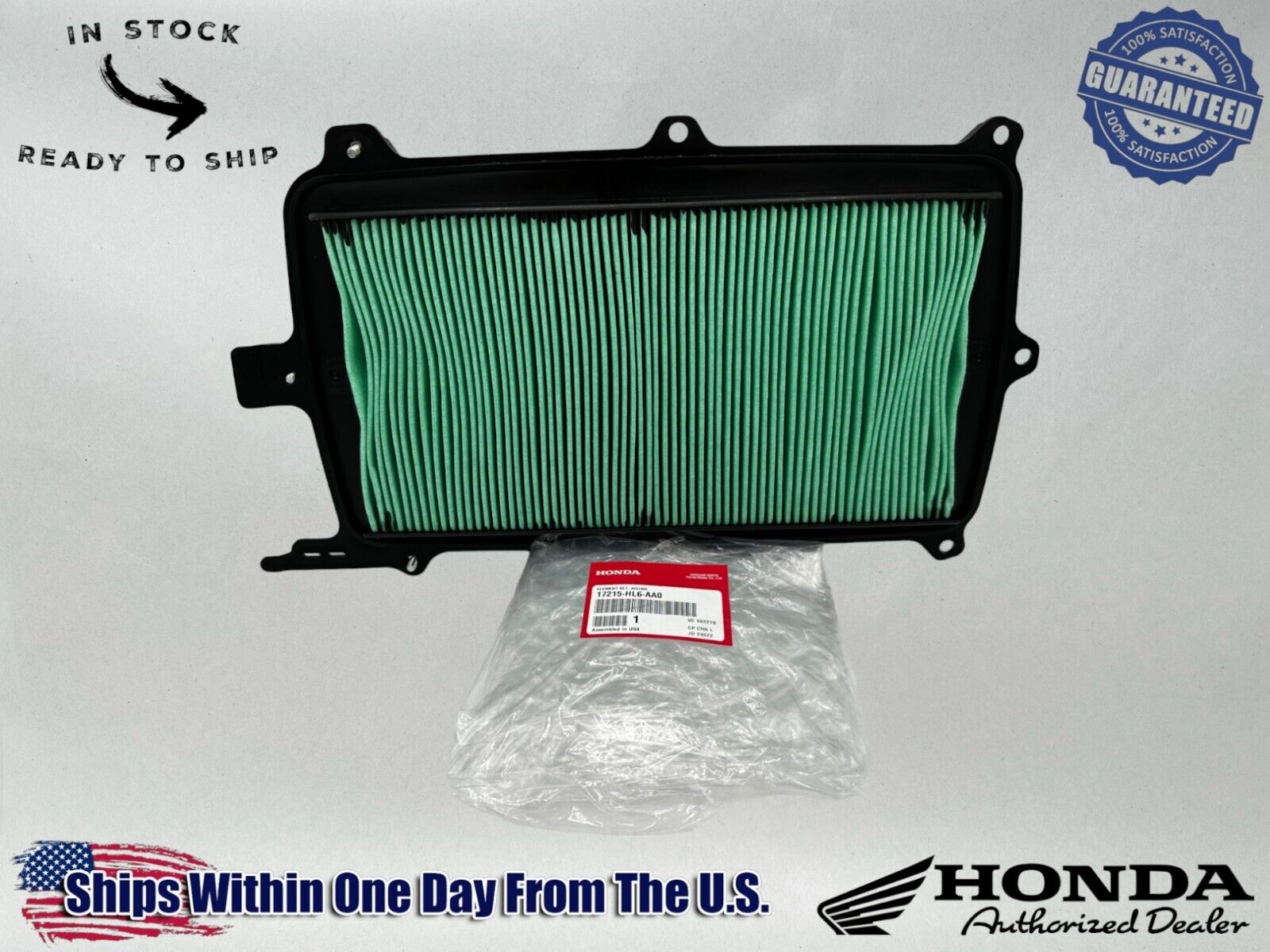 Honda Genuine OEM Authentic Air Filter 17215-HL6-AA0