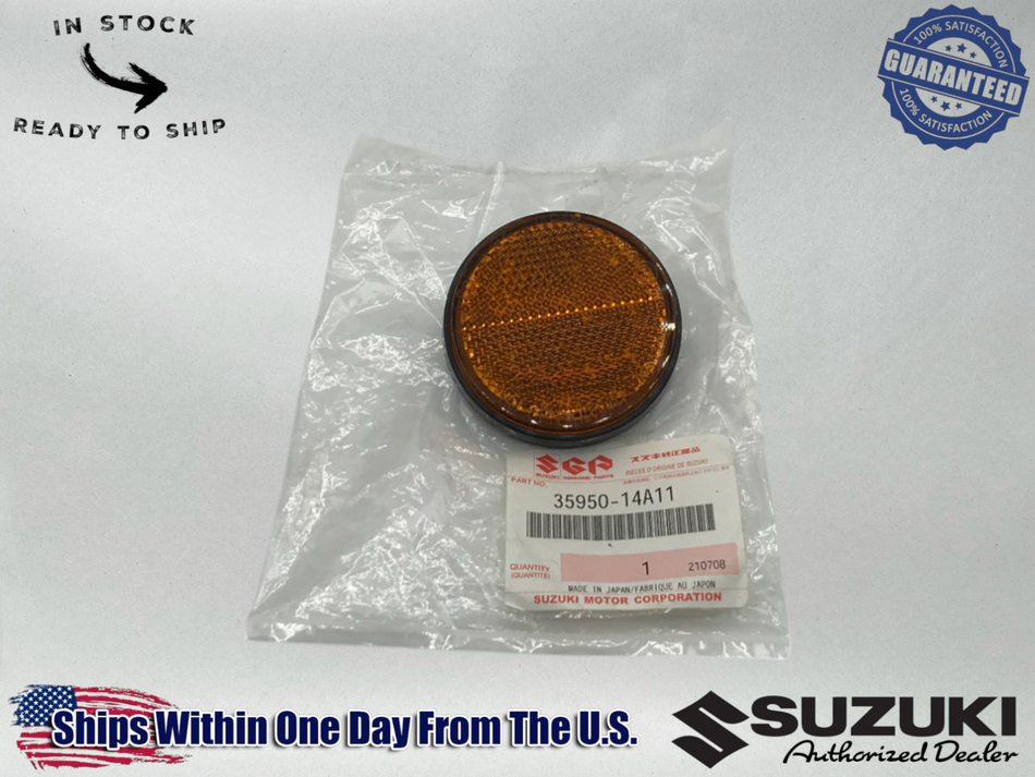 Suzuki Genuine OEM Front Reflector Left Right Amber Reflect 35950-14A11
