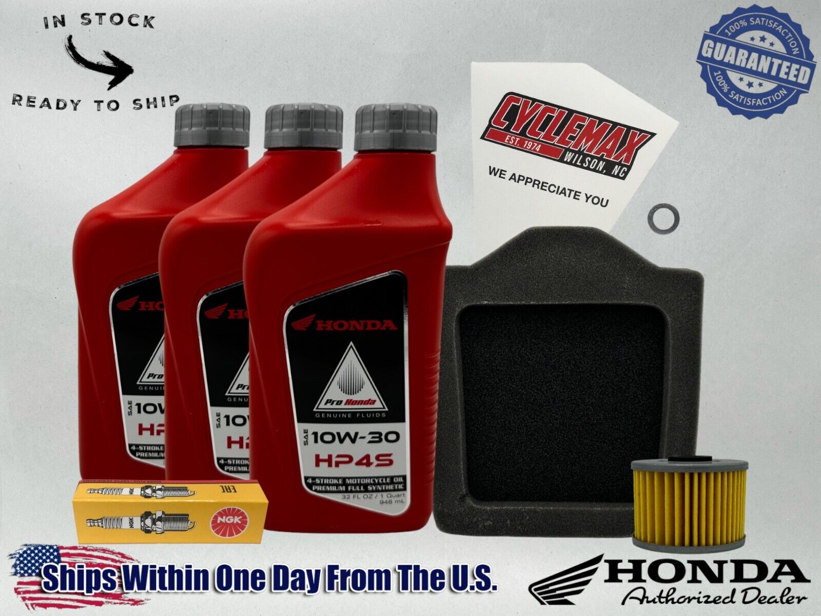 Cyclemax Full Synthetic HP4s Tune-Up Kit fits 1983-1987 Honda XL600R