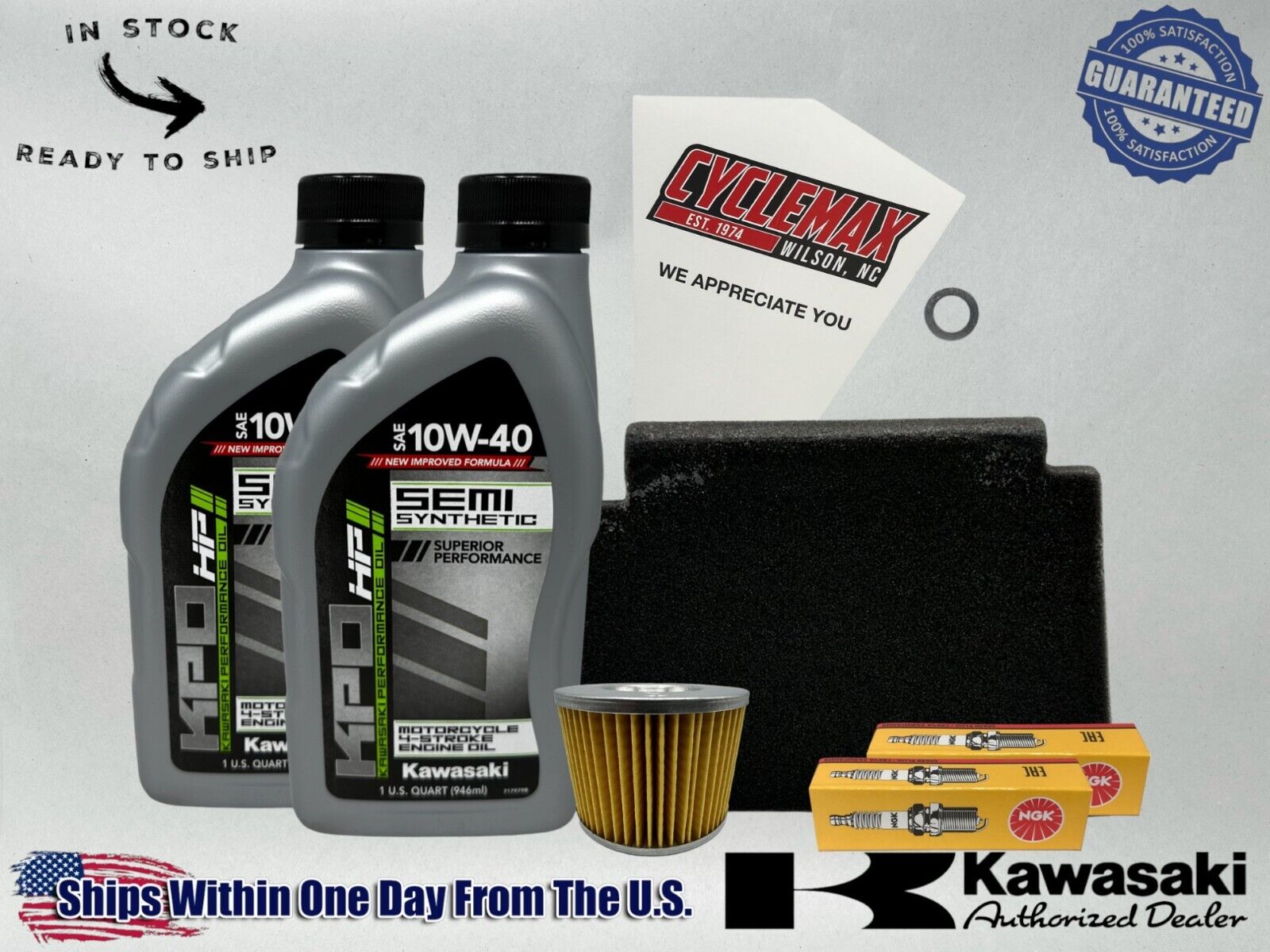 Cyclemax Semi-Synthetic KPO Tune-Up Kit fits 1986-2007 Kawasaki NINJA 250R