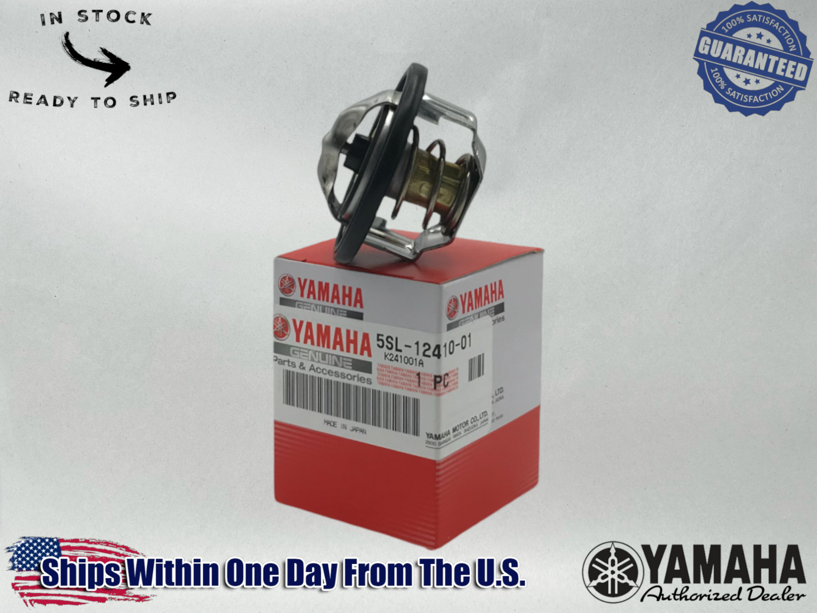 Yamaha OEM 2003-2020 RADIATOR THERMOSTAT ASSEMBLY 5SL-12410-00-00 1