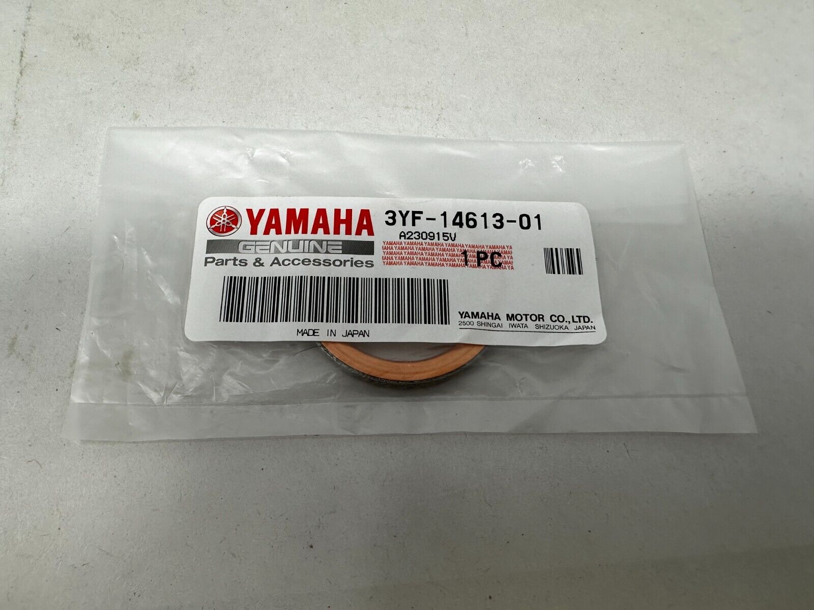 Yamaha Genuine OEM Authentic Exhaust Pipe Gasket 3YF-14613-01-00