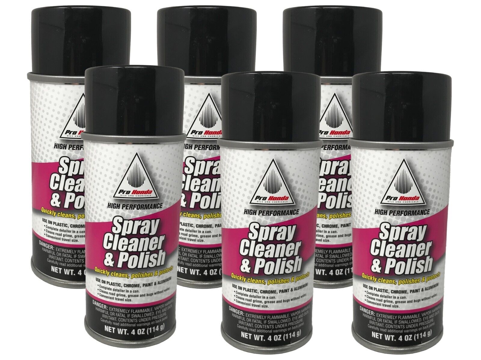 Honda Genuine OEM Pro Honda 4oz Spray Cleaner and Polish 08732-SCPSM - 6 Pack