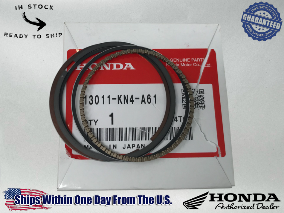 Honda OEM Piston Ring Set XR100R 2001-2003, CRF100F 2004-2013 13011-KN4-A61