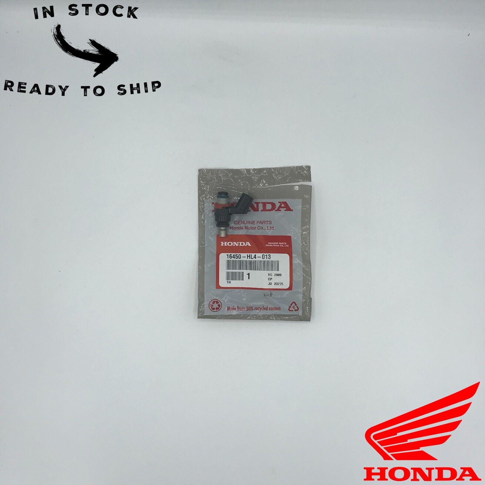 Genuine OEM Honda Fuel Injector 16450-HL4-013