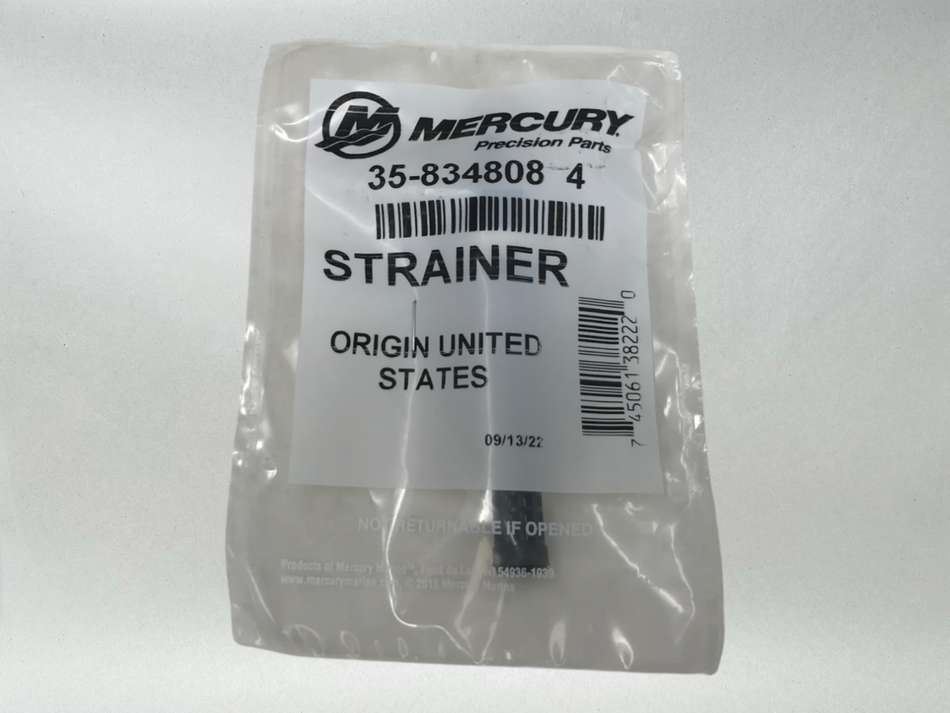 Mercury OEM Authentic MERCURY OUTBOARD STRAINER 35-8348084 SS FROM 35-826703