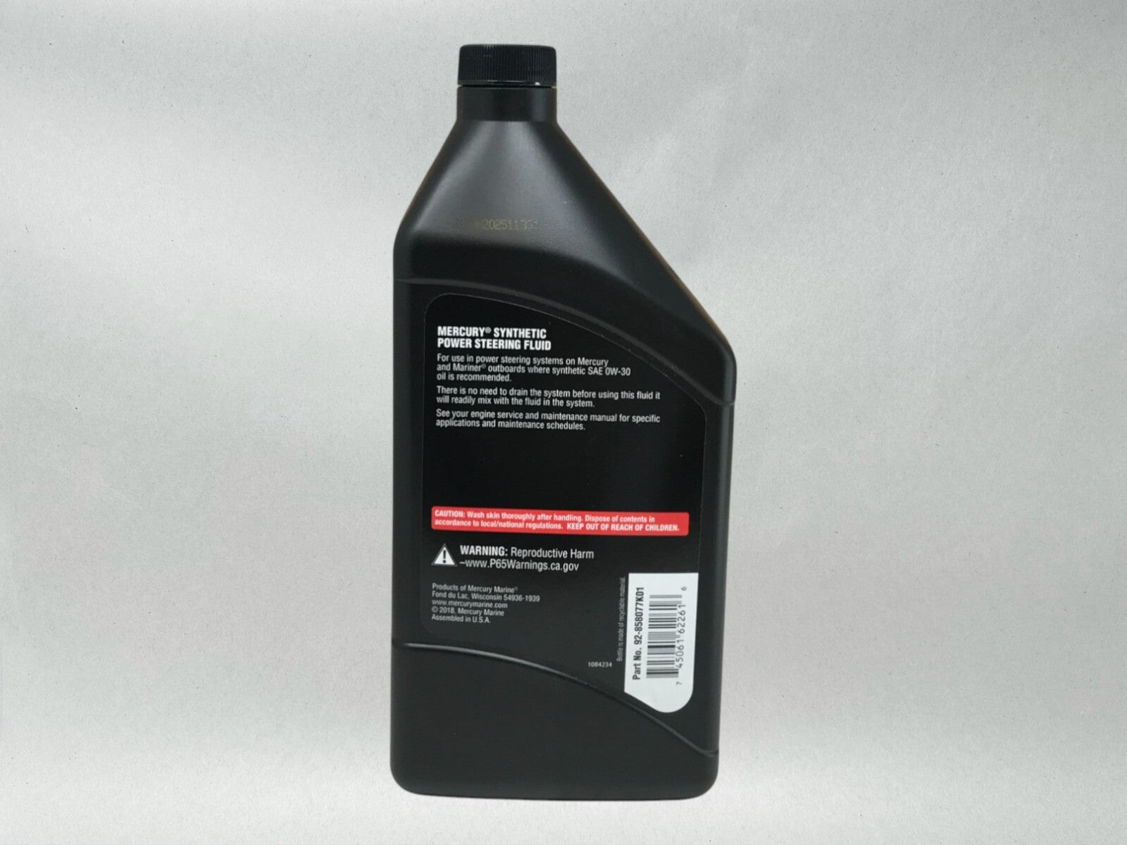 Quicksilver OEM Power Steering Fluid Quart 92-858077K01