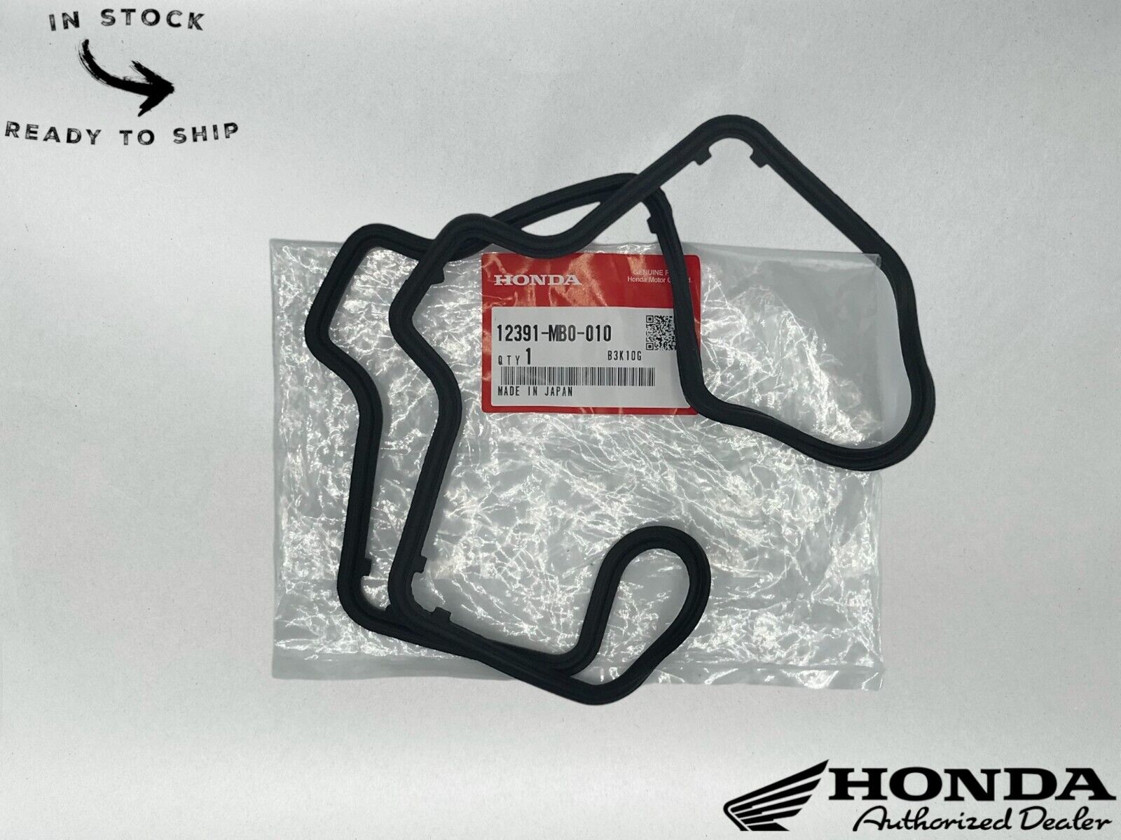 Honda Genuine OEM Cylinder Head Cover Gasket 12391-MB0-010