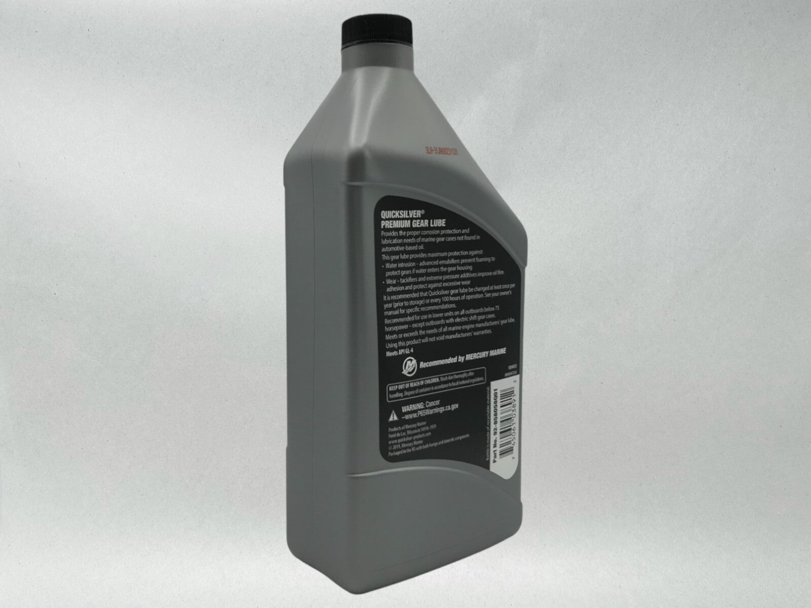 Quicksilver OEM Premium 80W-90 Gear Lub Quarts 92-858058Q01 4 Pack