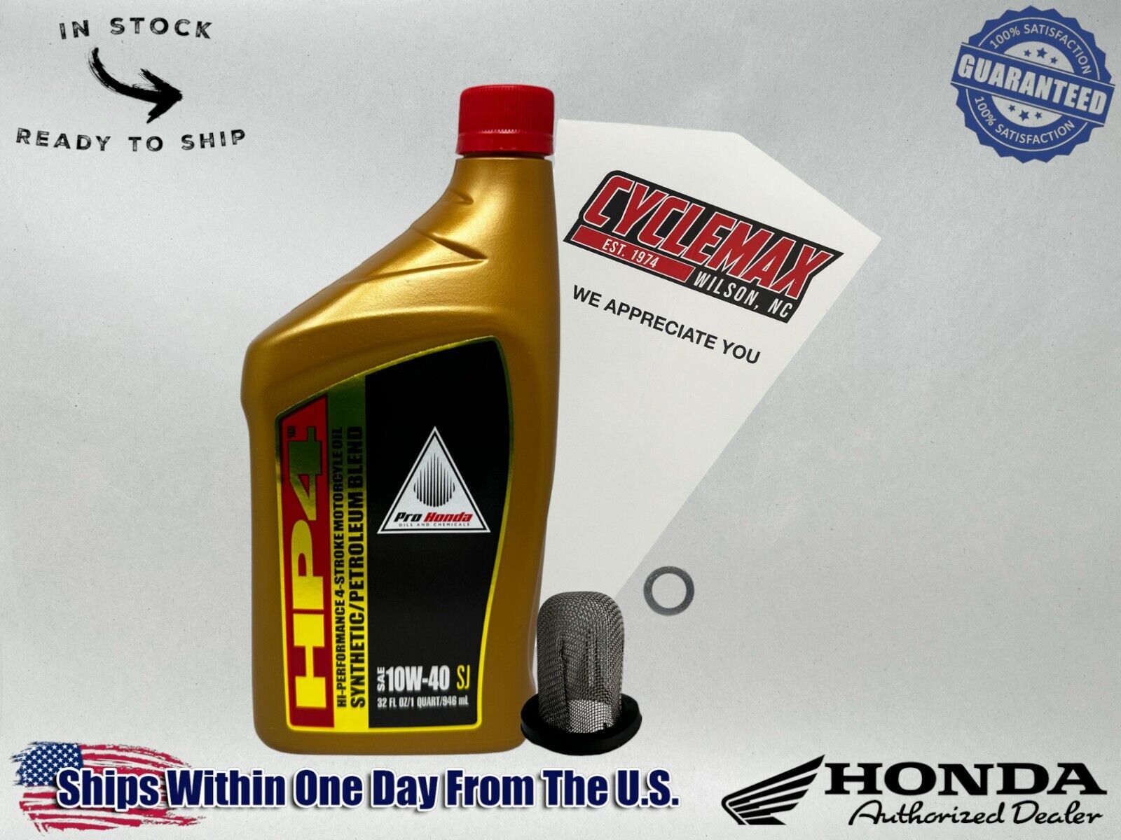 Cyclemax Semi Synthetic Oil Change Kit fits 2022-2024 Honda NAVI