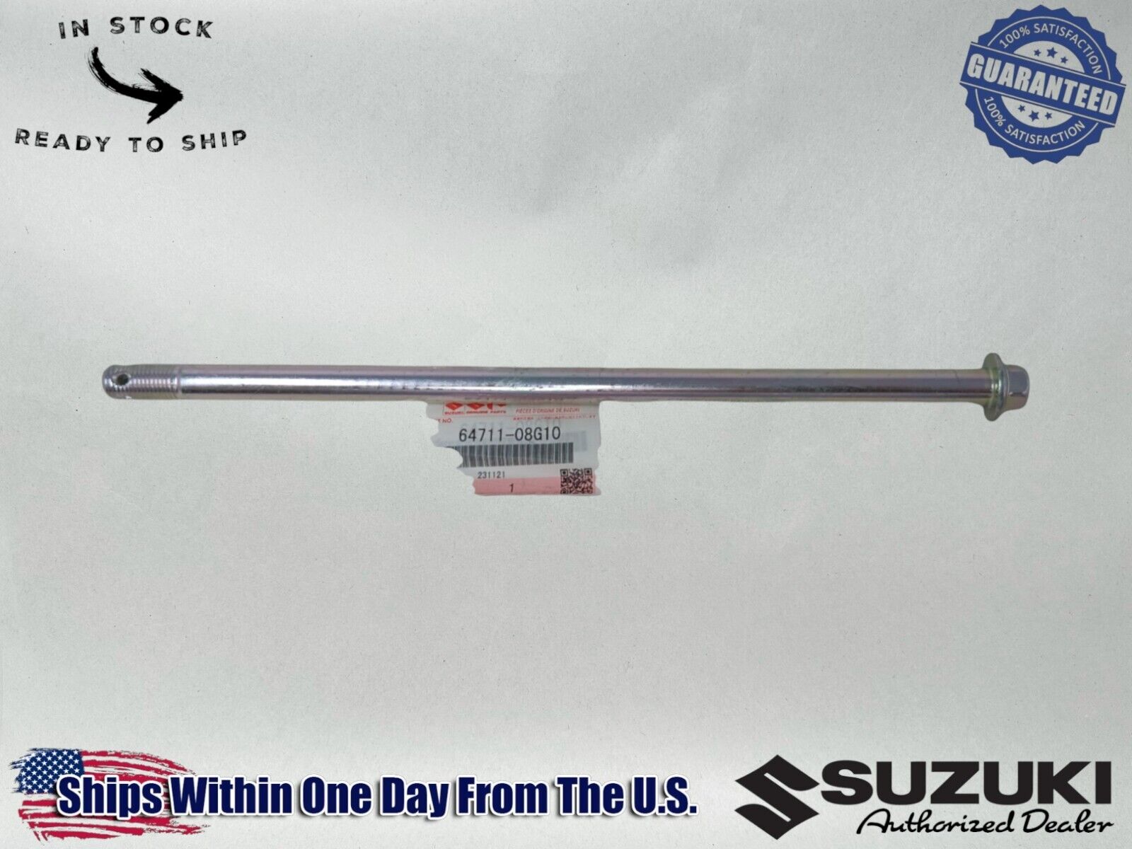 Suzuki OEM Authentic Rear Axle 2003-2007 Drz125 2003-2007 Drz125L Ne 64711-08G10