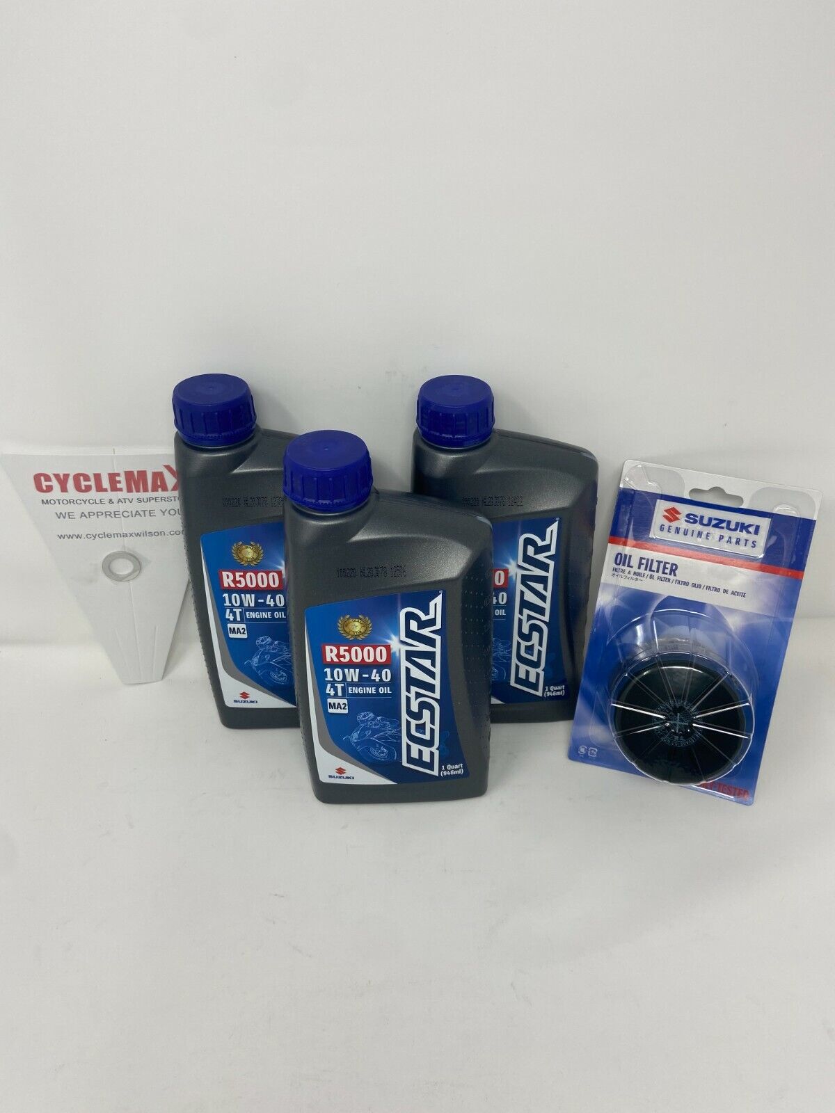 OEM 2002-2021 Suzuki GSX-R750 10w40 Oil Change Kit