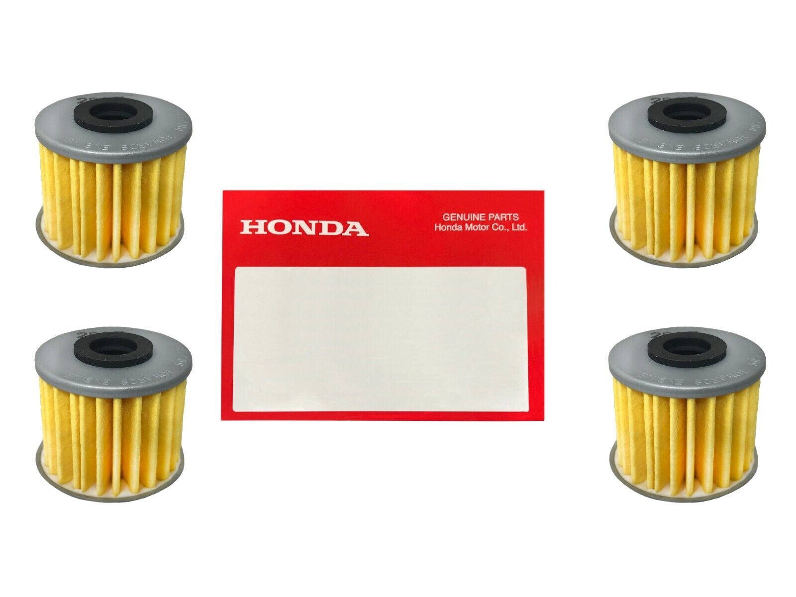 4 Pack OEM Honda Oil Filter 15412-MGS-D21 Fits - Talon / Pioneer / CRF 1000