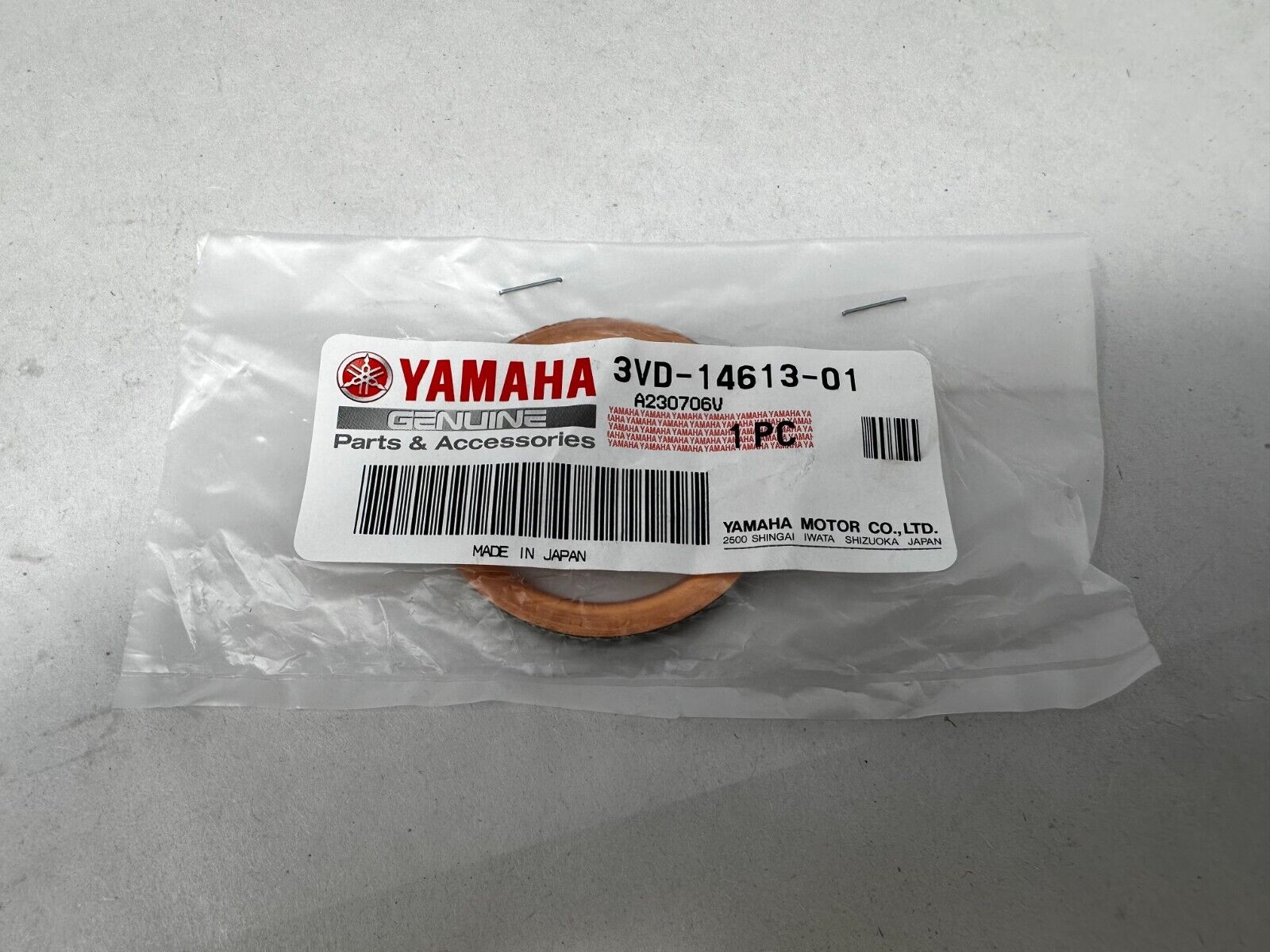 Yamaha Genuine OEM Authentic Exhaust Pipe Gasket 3VD-14613-01-00