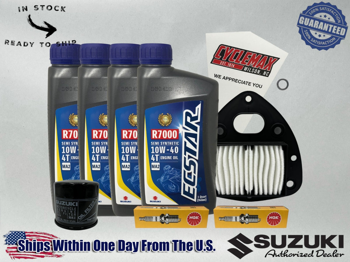Cyclemax Semi-Synthetic Ecstar R7000 Tune-Up Kit compatible with 2005-2022 Suzuki Boulevard C50