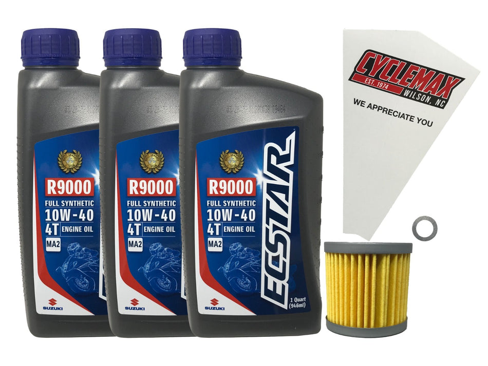 OEM Full Synthetic Oil Change Kit fits 2003-2018 Suzuki LTZ-400 K3-K7