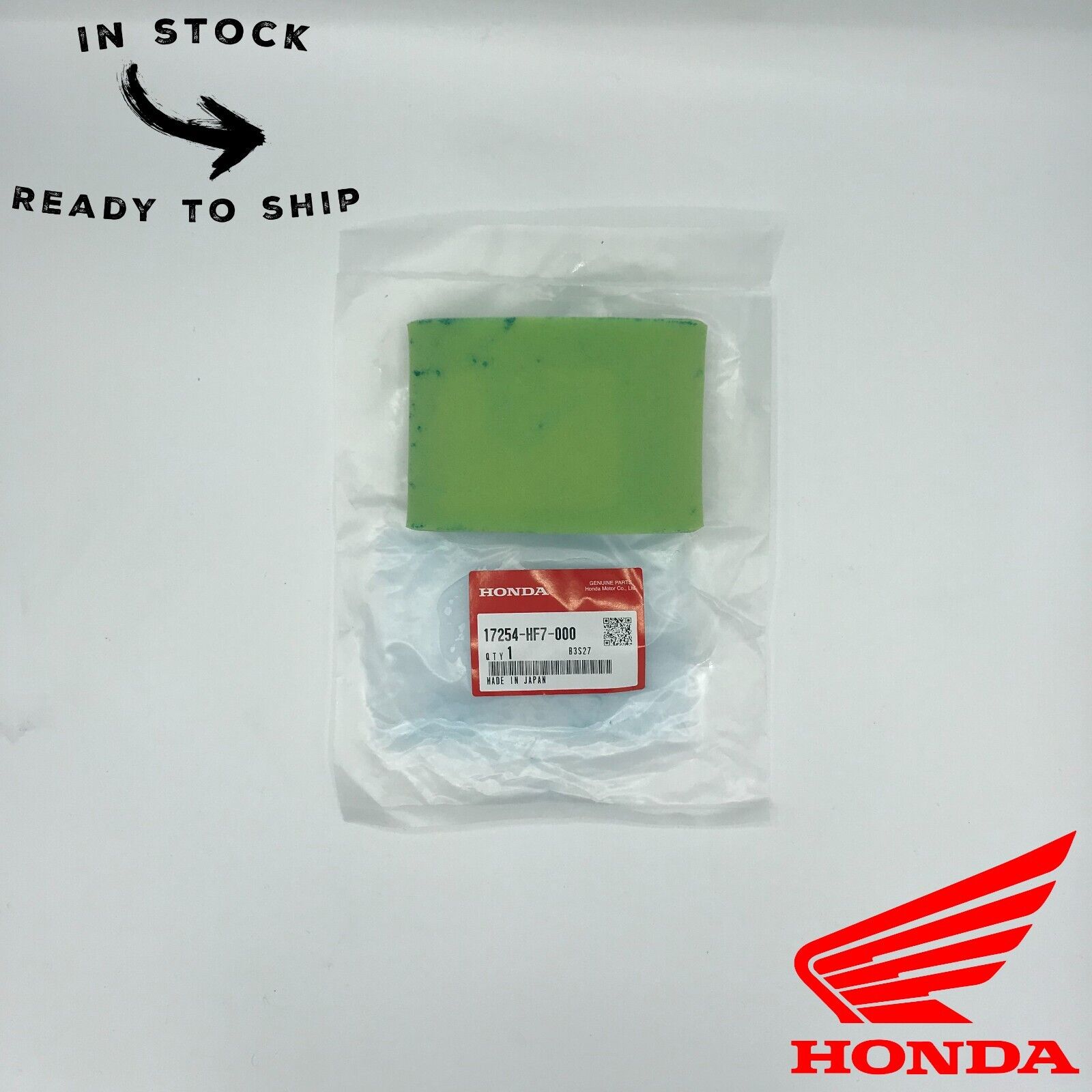 Honda Genuine OEM Authentic Air Filter 17254-HF7-000