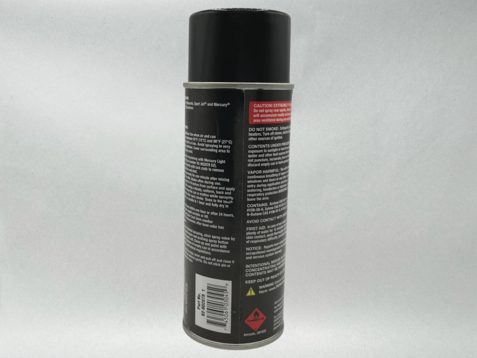 Mercury Genuine OEM Authentic Phantom Black Spray Paint 12 OZ 92-8028781 3 Pack