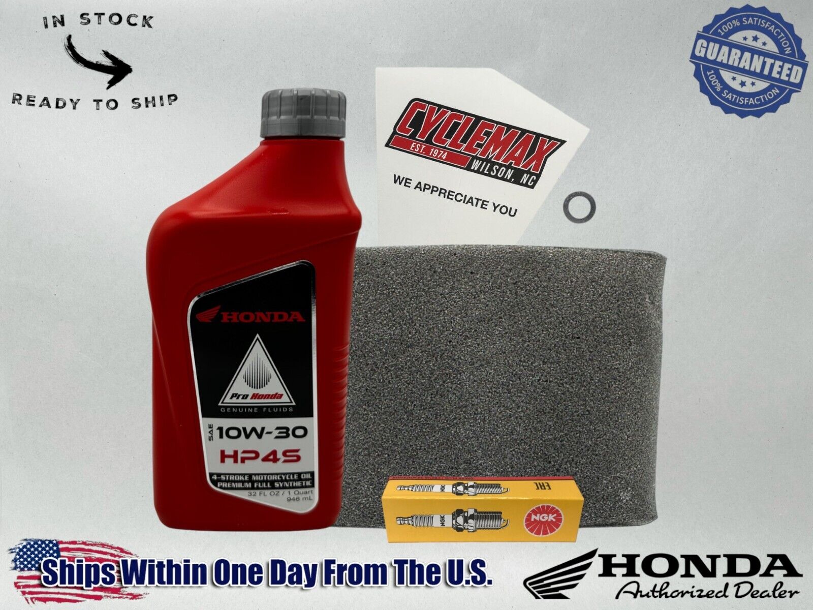 Cyclemax Full Synthetic HP4s Tune-Up Kit fits 1985-1987 Honda XR80R