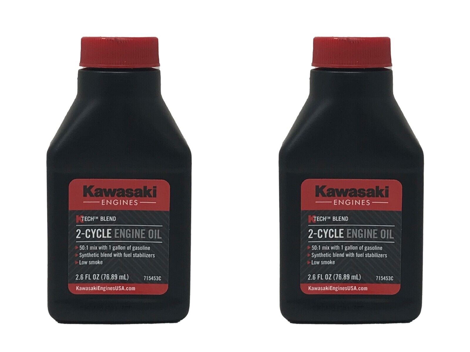 Kawasaki Engines Genuine OEM 2.6FL OZ 2-Cycle Engine Oil 99969-6082 - 2 Pack