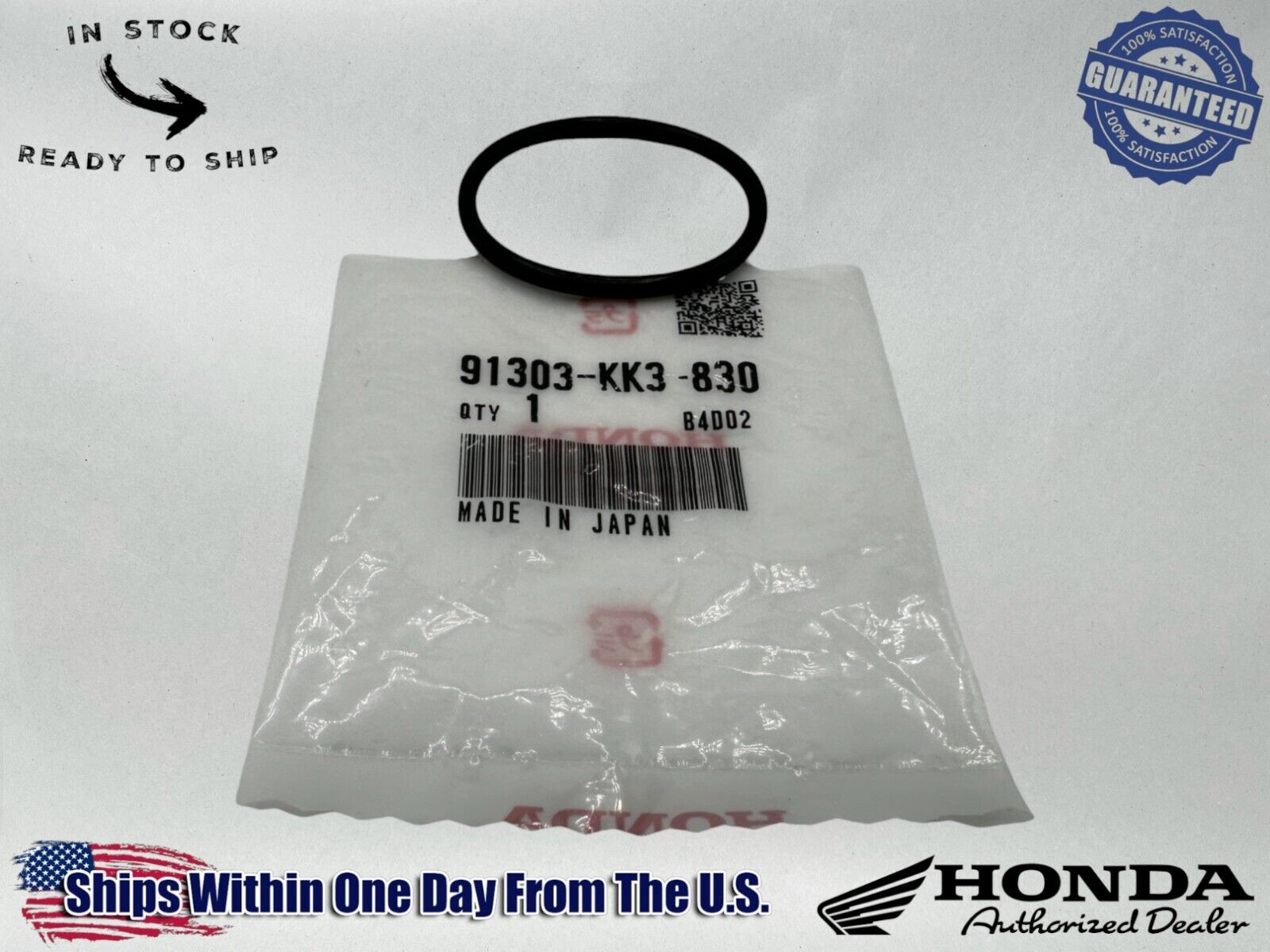 Honda Genuine OEM Authentic O-Ring 35x3 91303-KK3-830