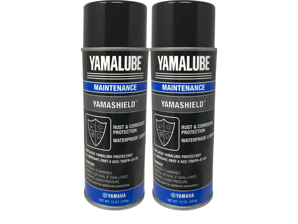 Yamaha Genuine OEM Yamalube 12 Oz. Yamashield Can ACC-YAMSH-LD-00 - 2 Pack