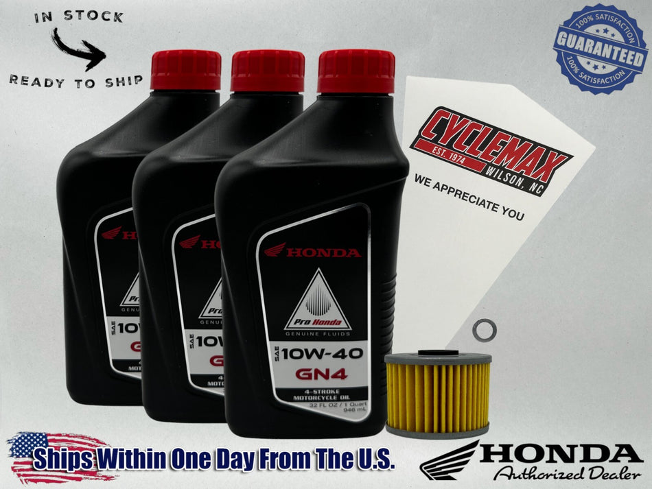 Standard GN4 10W-40 Oil Change Kit fits 1983-1987 Honda XL600R
