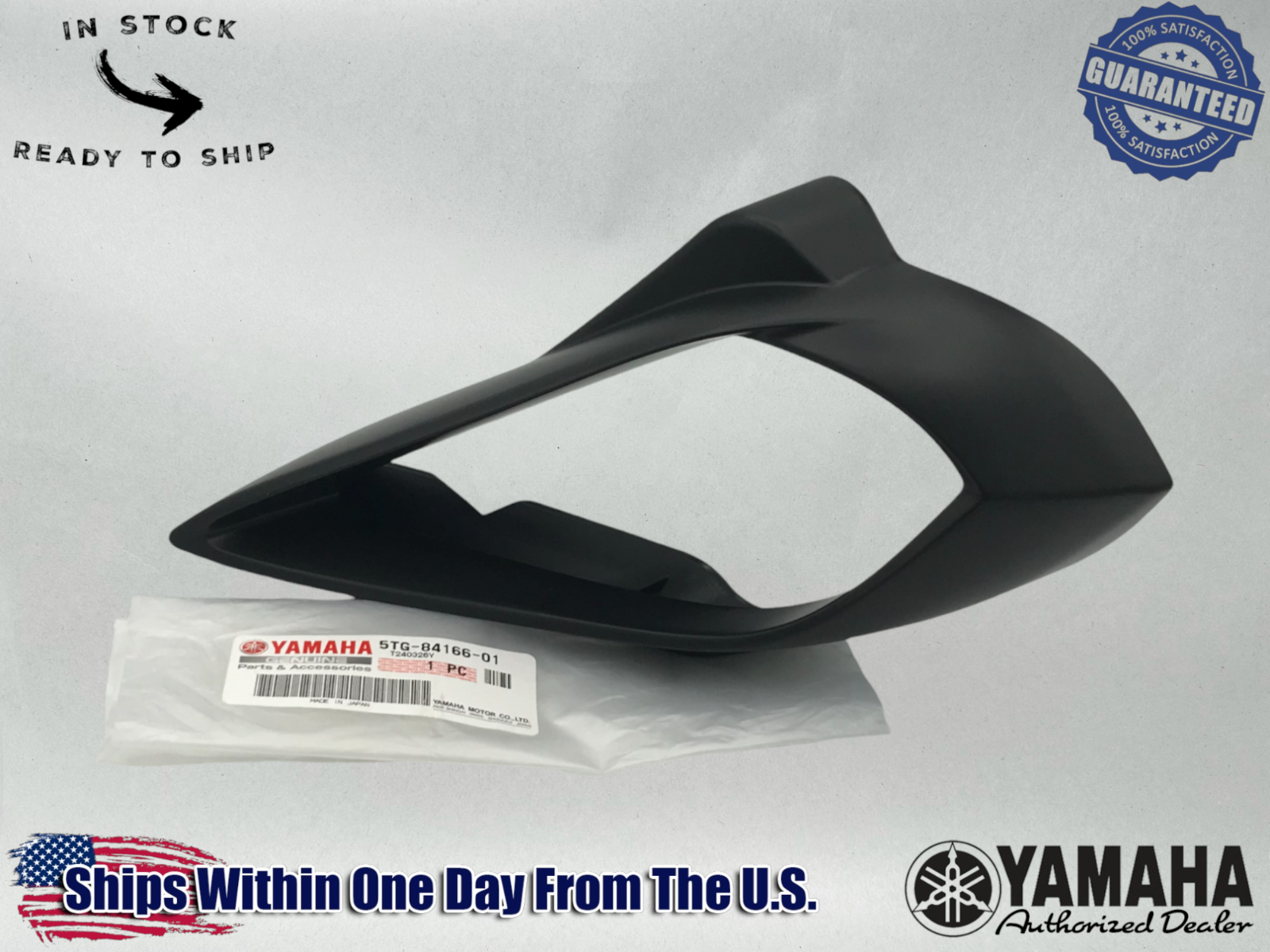 Yamaha OEM 2006-2021 RIGHT RH HEADLIGHT COVER 5TG-84166-01-00 1