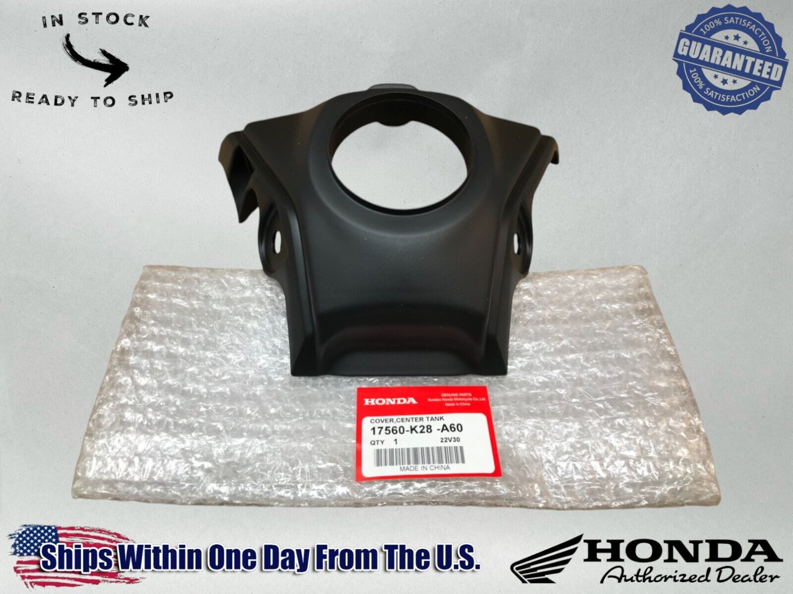 Honda OEM FUEL TANK TOP CENTER COVER 19-24 CRF110F 19-24 CRF125 17560-K28-A60