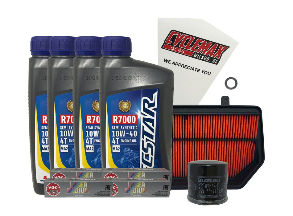 Suzuki Ecstar Semi-Synthetic Tune-Up Kit for 2017-2026 GSX-R1000 with Spark Plugs