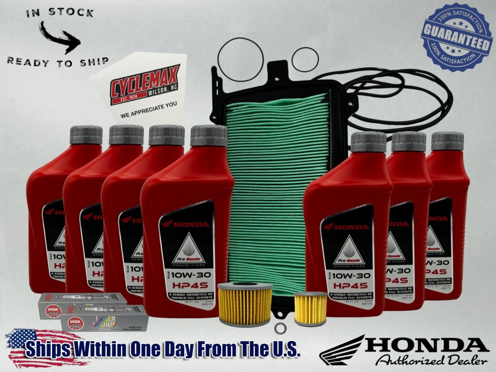 Cyclemax Full Synthetic HP4s Tune-Up Kit fits 2019-2024 Honda Talon 1000R