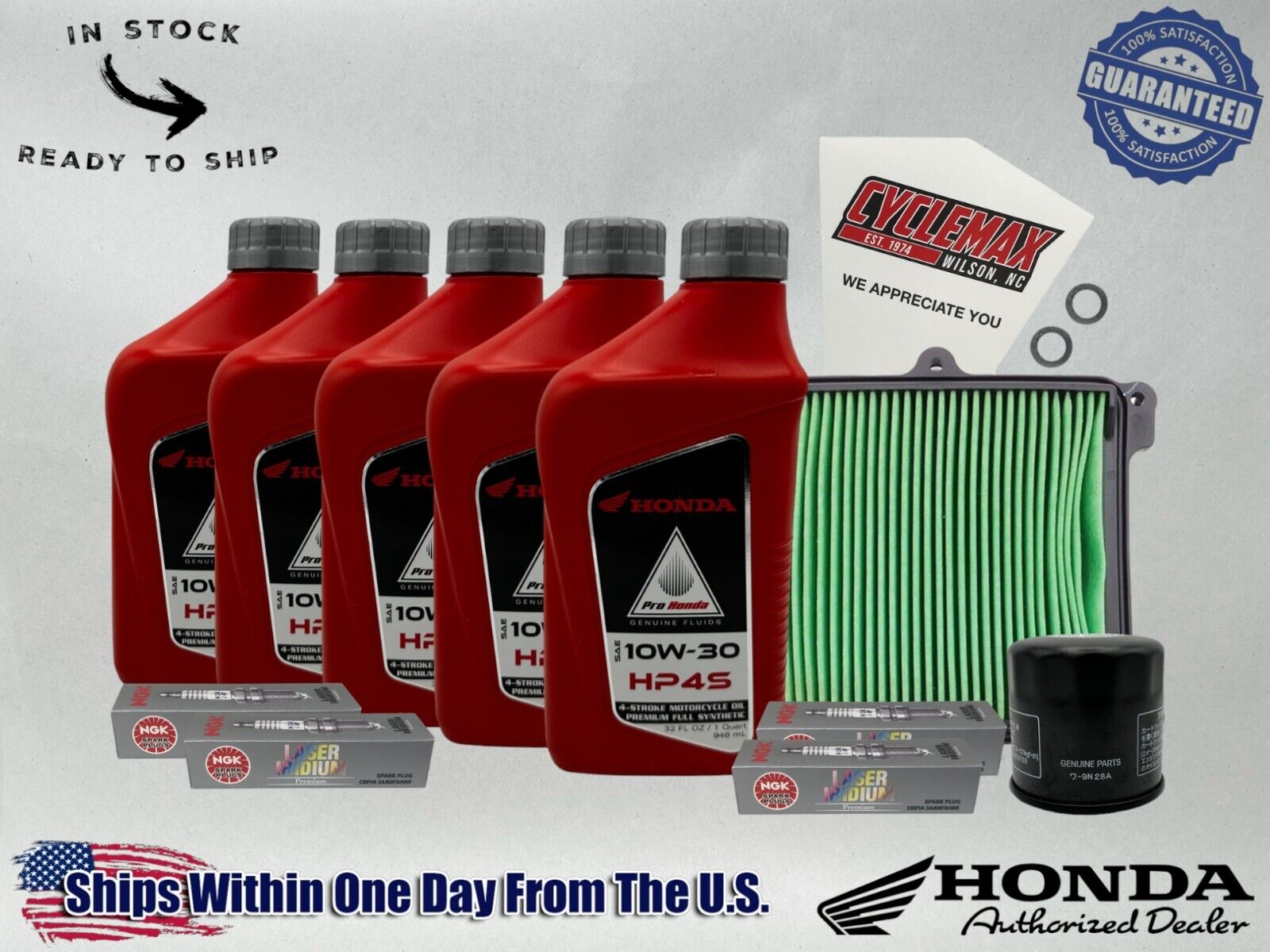 Cyclemax Full Synthetic HP4s Tune-Up Kit fits 2021-2024 Honda REBEL 1100