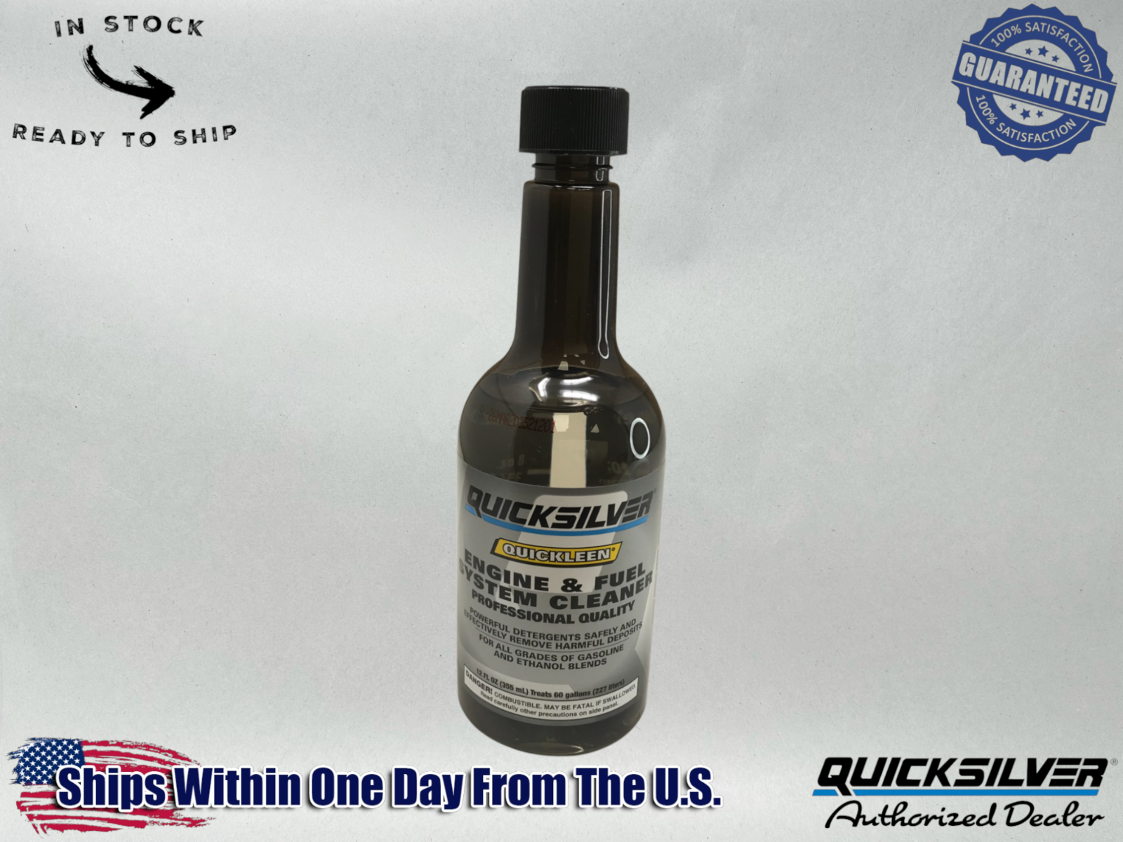 Mercury OEM Quickleen Engine Fuel System Cleaner 12 oz. 92-8M0047921
