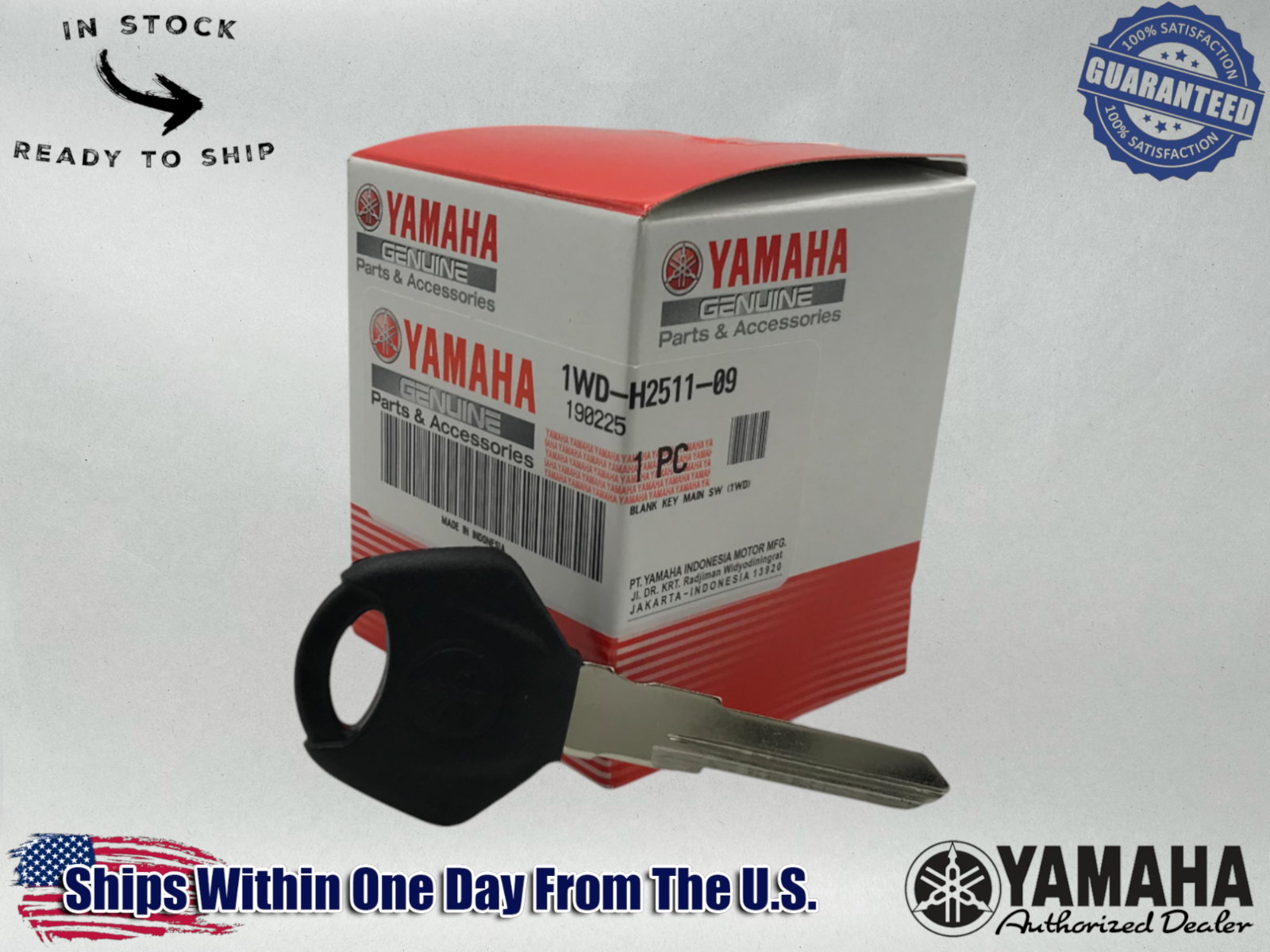 YAMAHA OEM 2015-24 YZF R3 YZFR3 MT-03 MT03 IGNITION KEY BLANK 1WD-H2511-09
