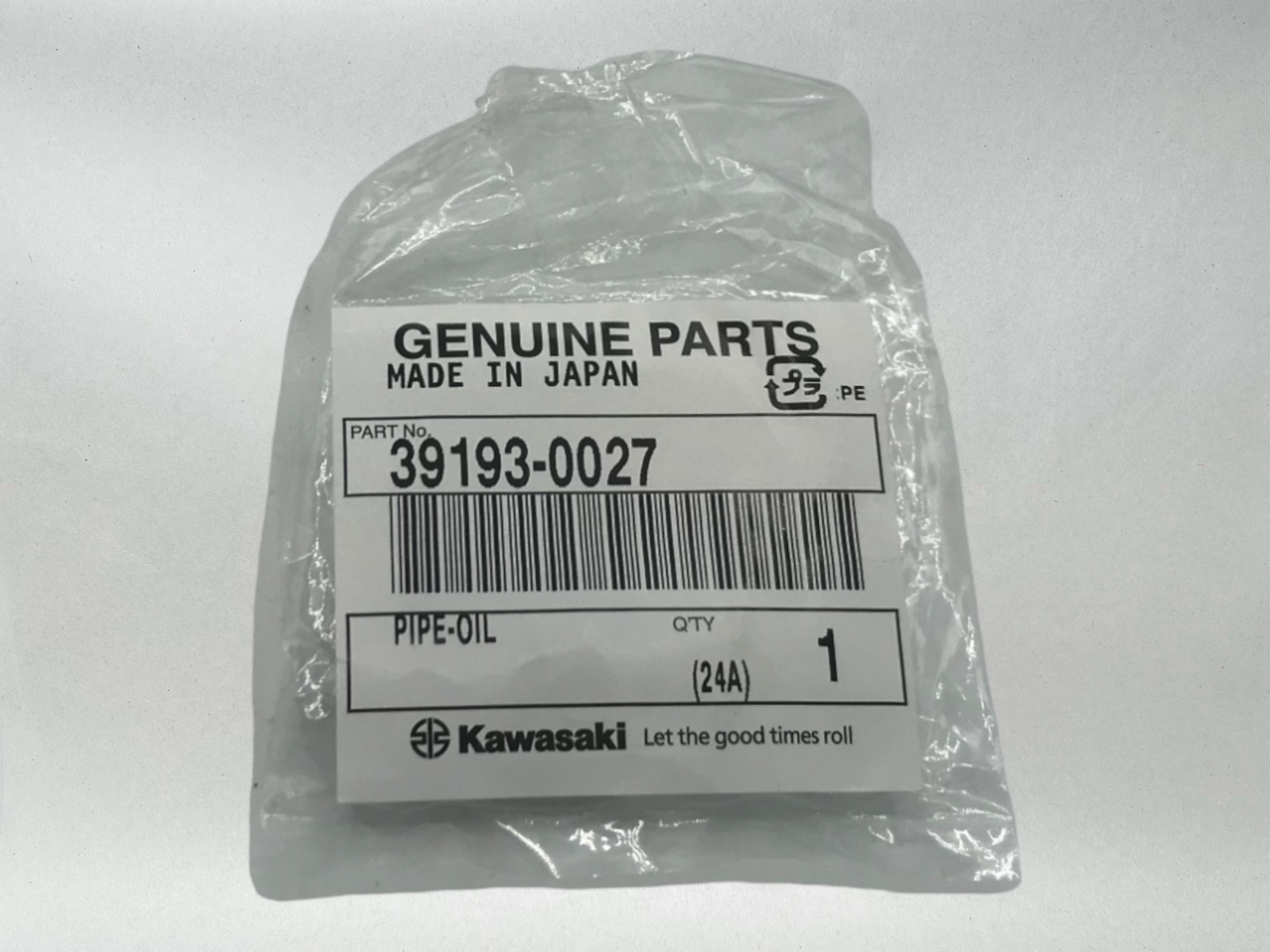 Kawasaki Genuine OEM Authentic 2006-2015 KX450F KFX450R Oil Pipe 39193-0027 1