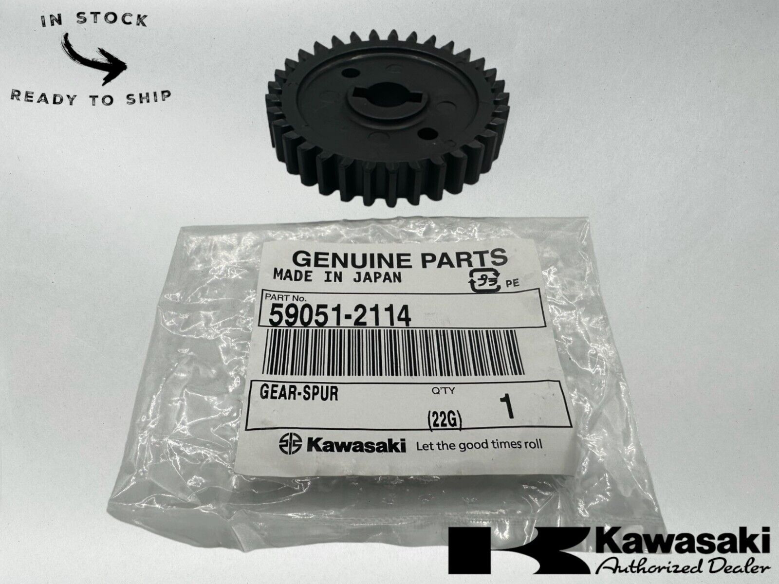 Kawasaki Genuine OEM Spur Gear 59051-2114