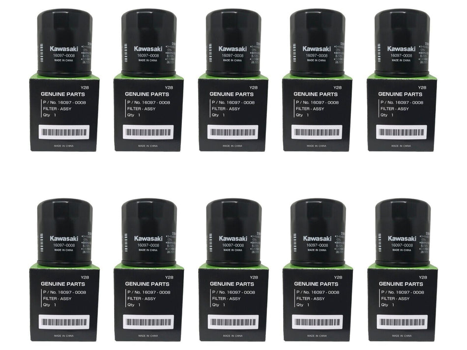 10 Pack Kawasaki OEM Oil Filter 16097-0008