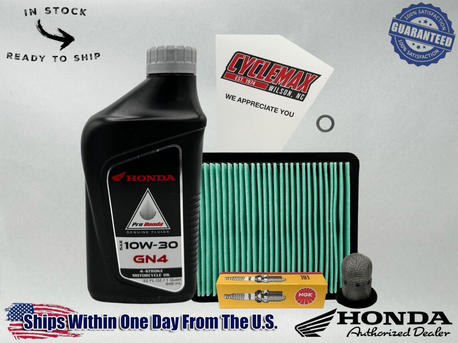 Cyclemax Standard GN4 10W-30 Tune-Up Kit fits 2002-2009 Honda CHF50