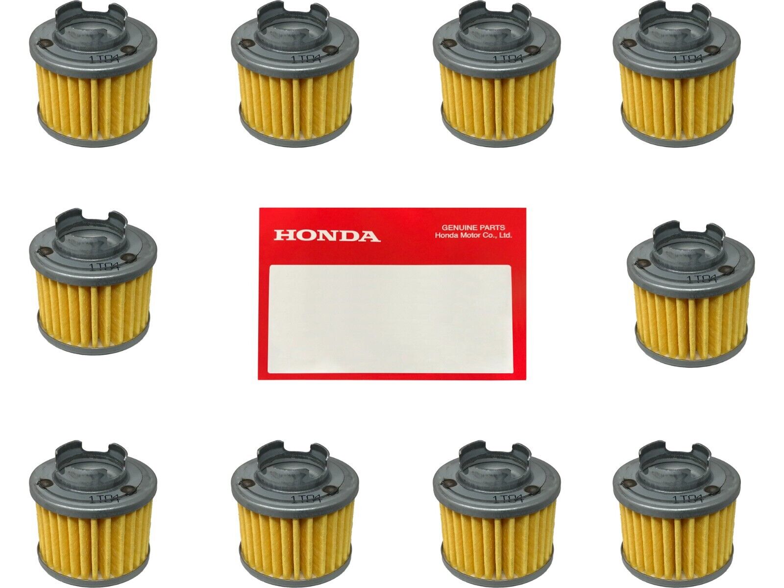 Honda Genuine OEM 15412-HB6-003 OIL FILTER 86-87 TRX125 ATC125M - 10 Pack