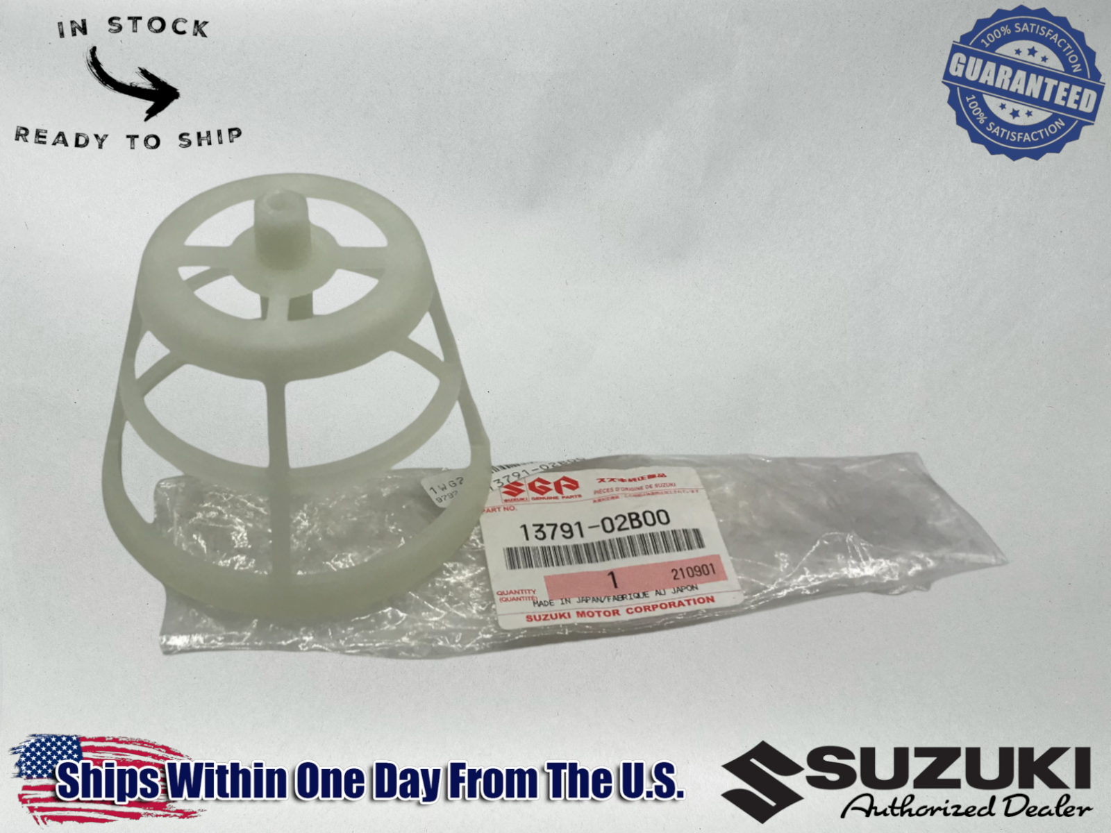 Suzuki Genuine OEM Authentic AIR FILTER CAGE 13791-02B00 1