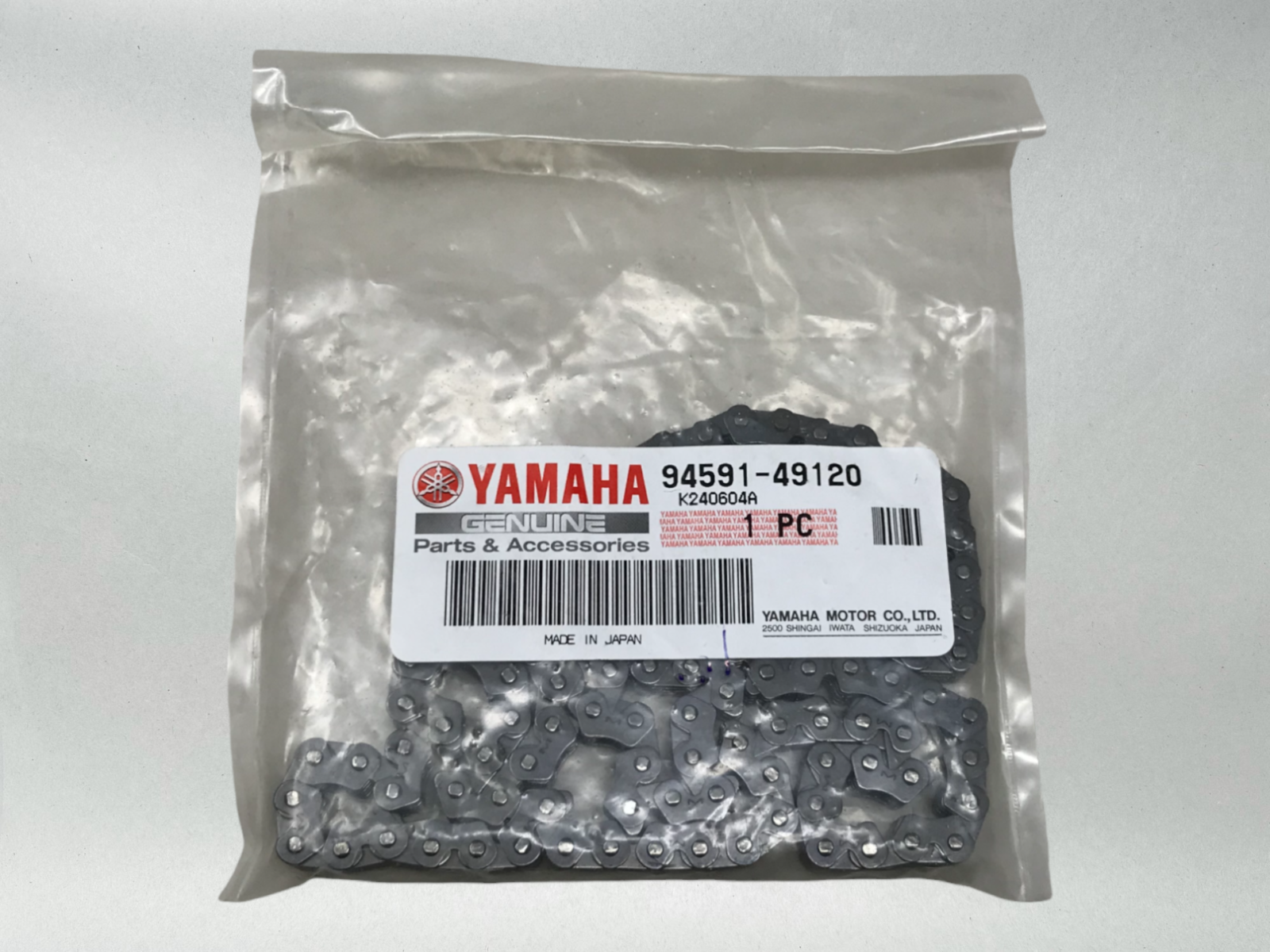 Yamaha Genuine OEM Authentic  Cam Timing Chain 94591-49120-00