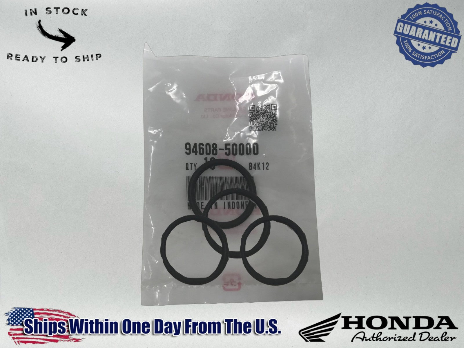 Honda OEM XL350 GL500 CX500 CM450 CB750 CB650 CB500 O-RING 94608-50000-4PACK