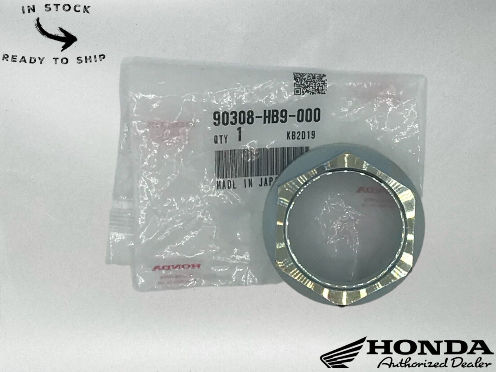 Honda Genuine OEM Nut 90308-HB9-000