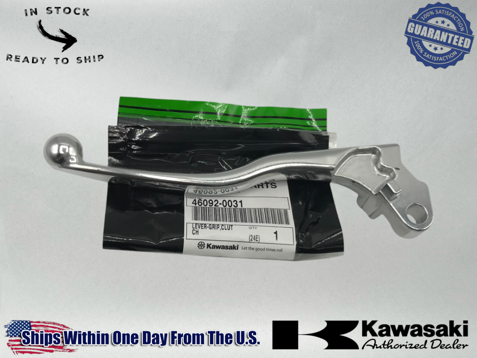 Kawasaki Genuine OEM 2009-23 VULCAN VERSYS NINJA 650 CLUTCH LEVER 46092-0031