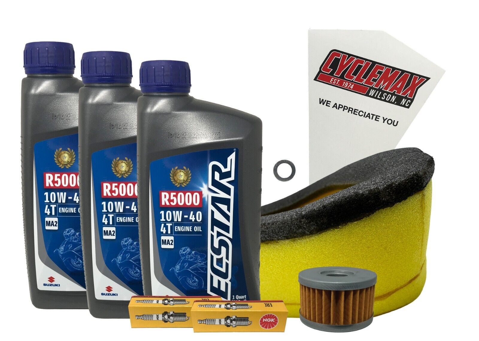 Cyclemax Standard Tune Up Kit w/ Spark Plugs fits 1996-2022 Suzuki DR-650