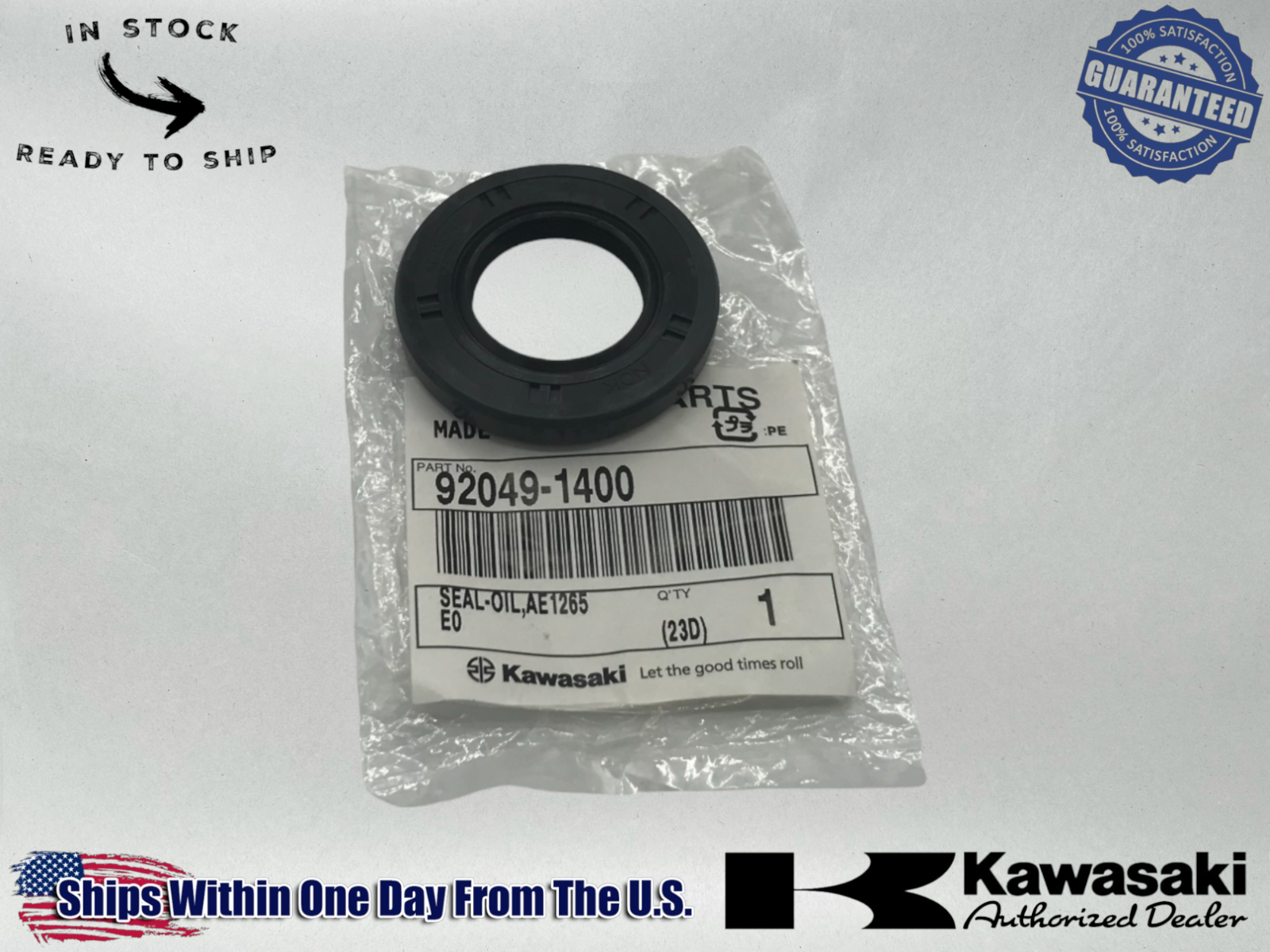 Kawasaki Genuine OEM Authentic Oil Seal 92049-1400 1