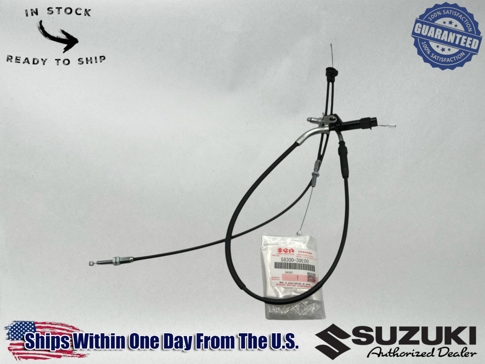 Suzuki Genuine OEM 1992-04 INTRUDER 800 VS800 GL THROTTLE CABLE 58300-39E00