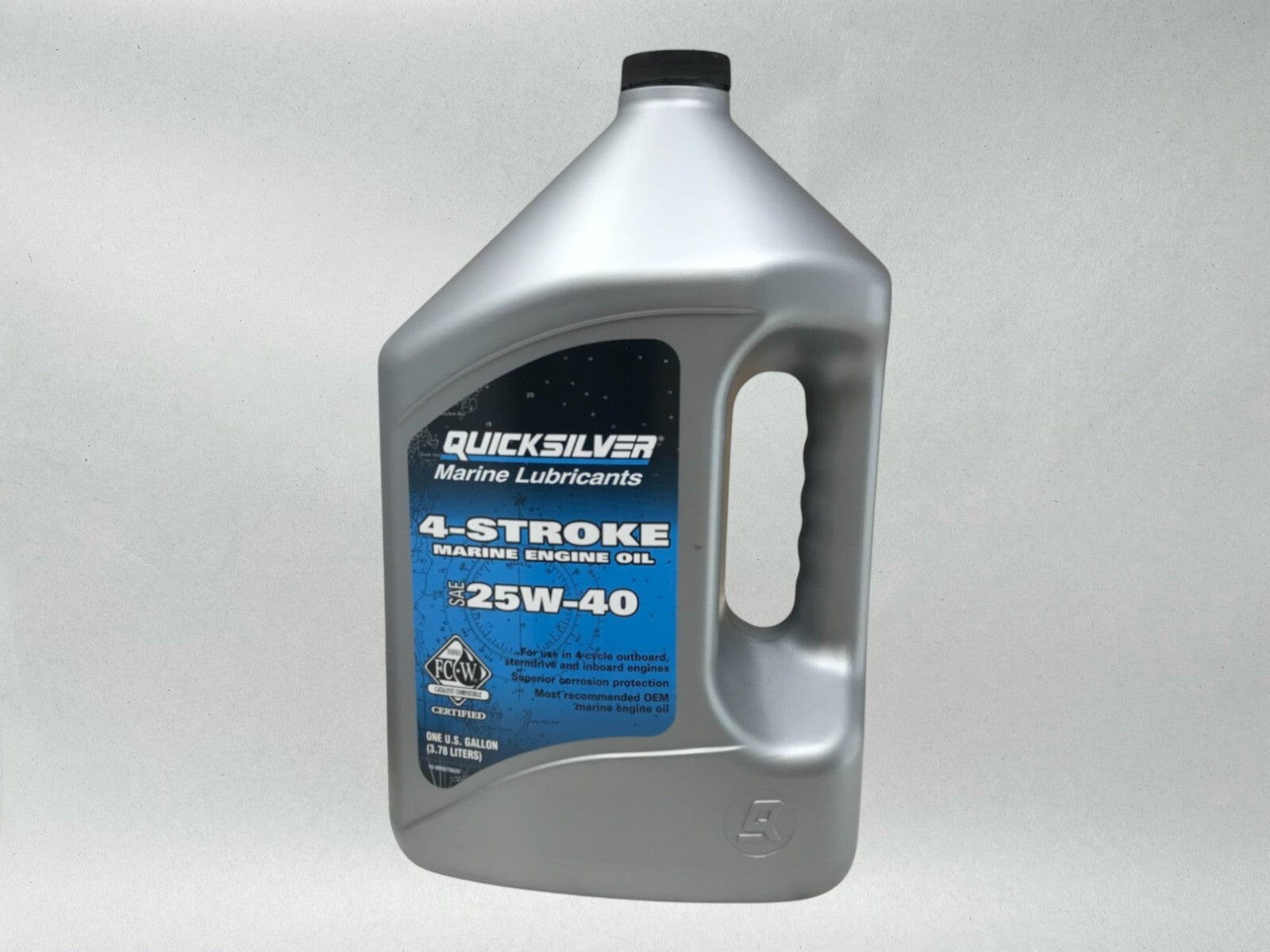 Quicksilver OEM 25W40 SS 4 Stroke Marine Engine Oil Gallon 92-8M0078620