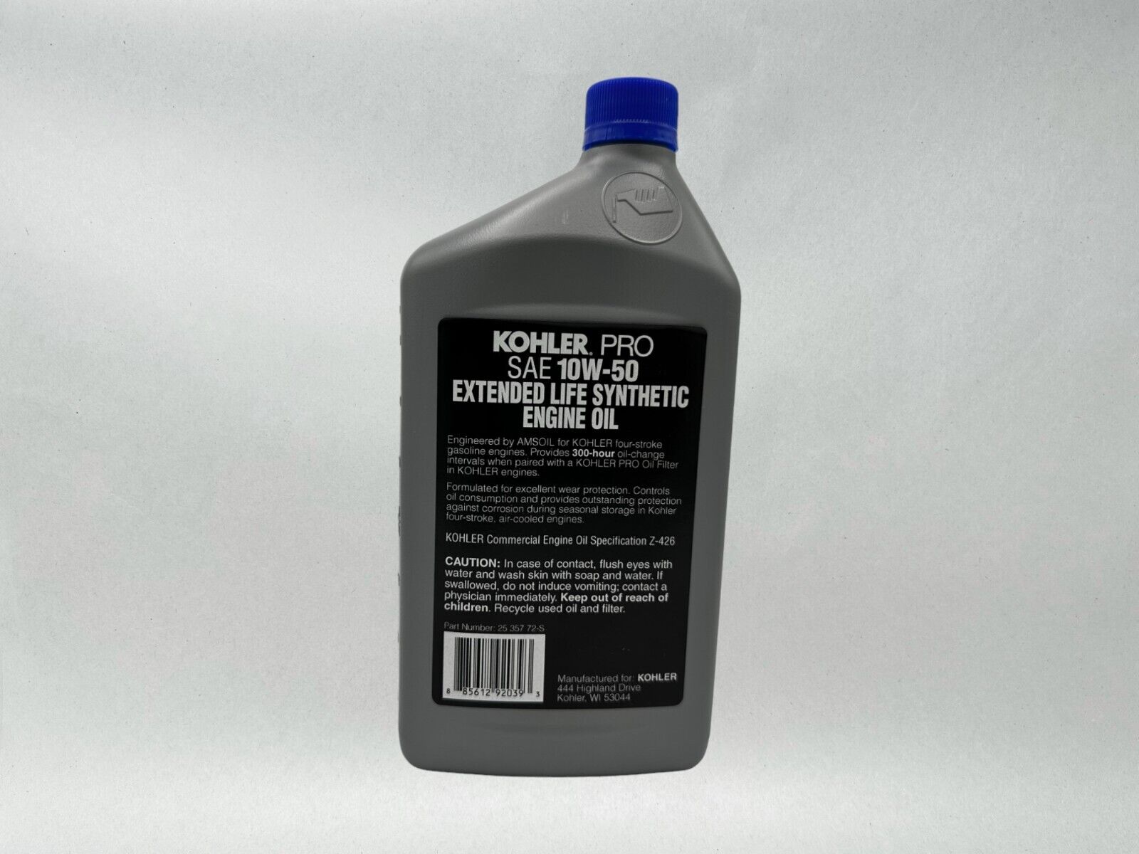 Kohler Genuine OEM Pro SAE 10W-50 Extended Life Synthetic Oil 25 357 72-S-3PACK