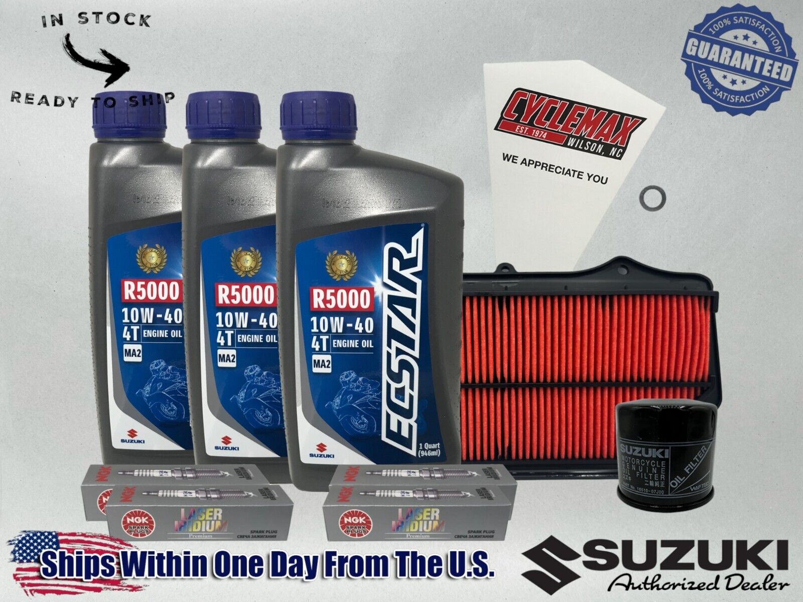 Cyclemax Standard Ecstar R5000 Tune-Up Kit fits 2011-2024 Suzuki GSX-R750